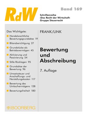 cover image of Bewertung und Abschreibung